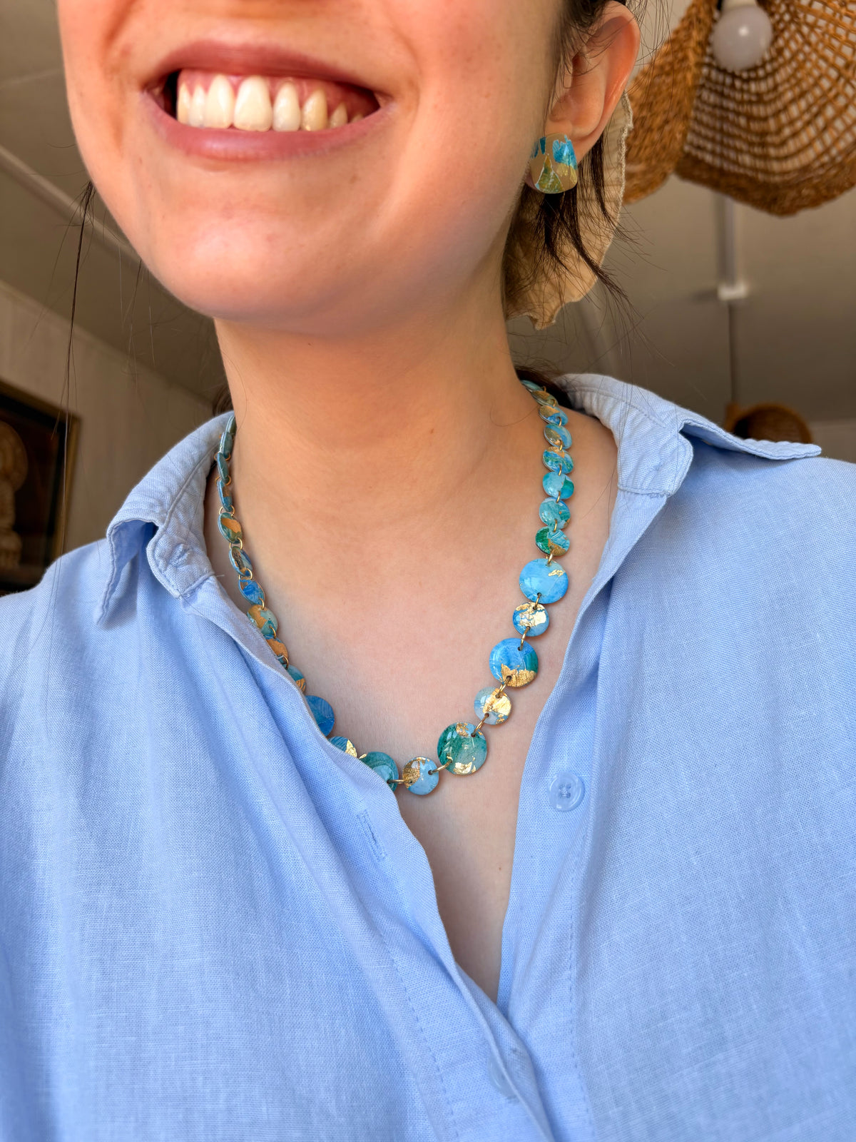 Collar Geo Azul