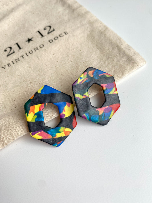 Aros Hexagono Colores