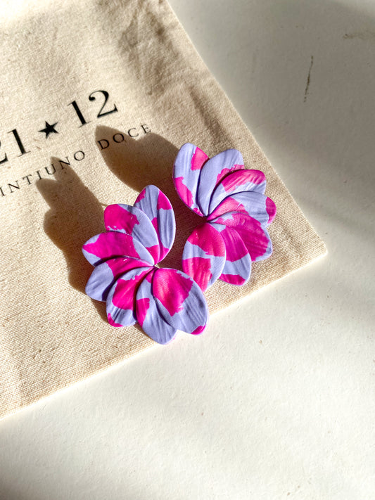 Aros Josefa Lila / Fucsia