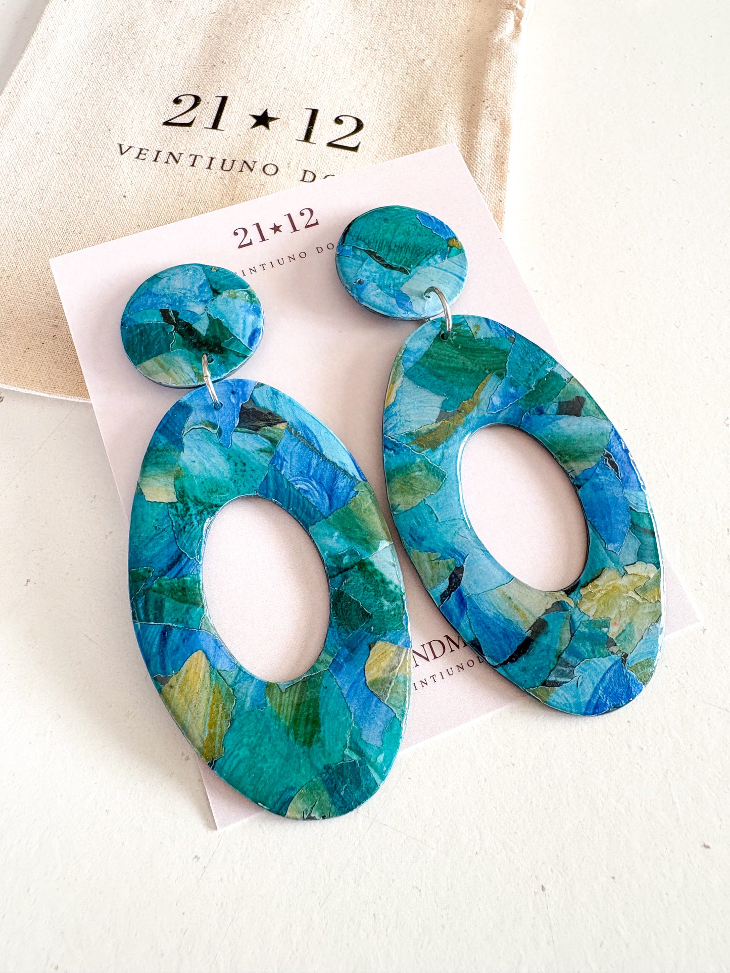 Aros Mere Azul/ Verde