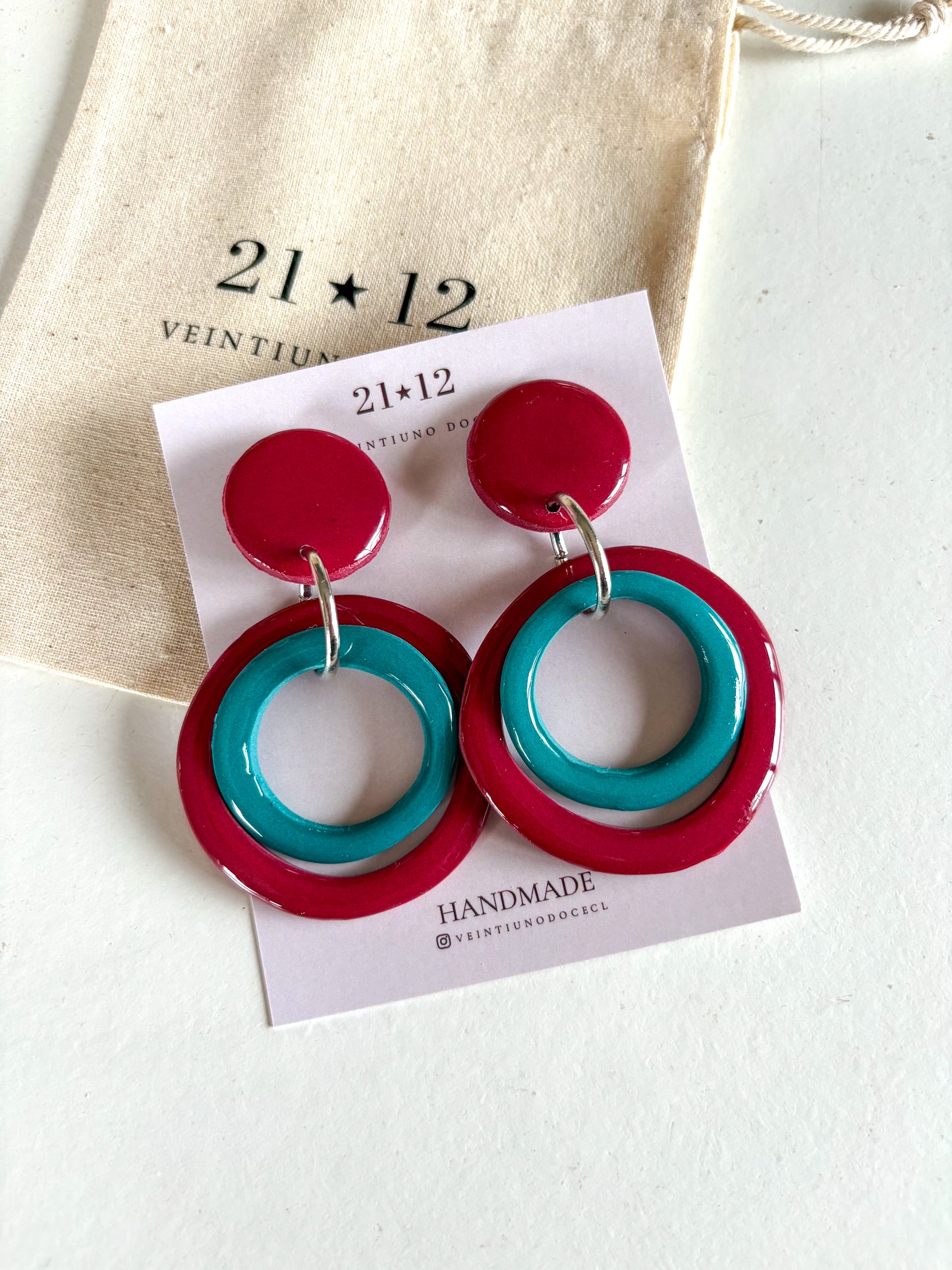 Aros Hamlet Burdeo/ Azul