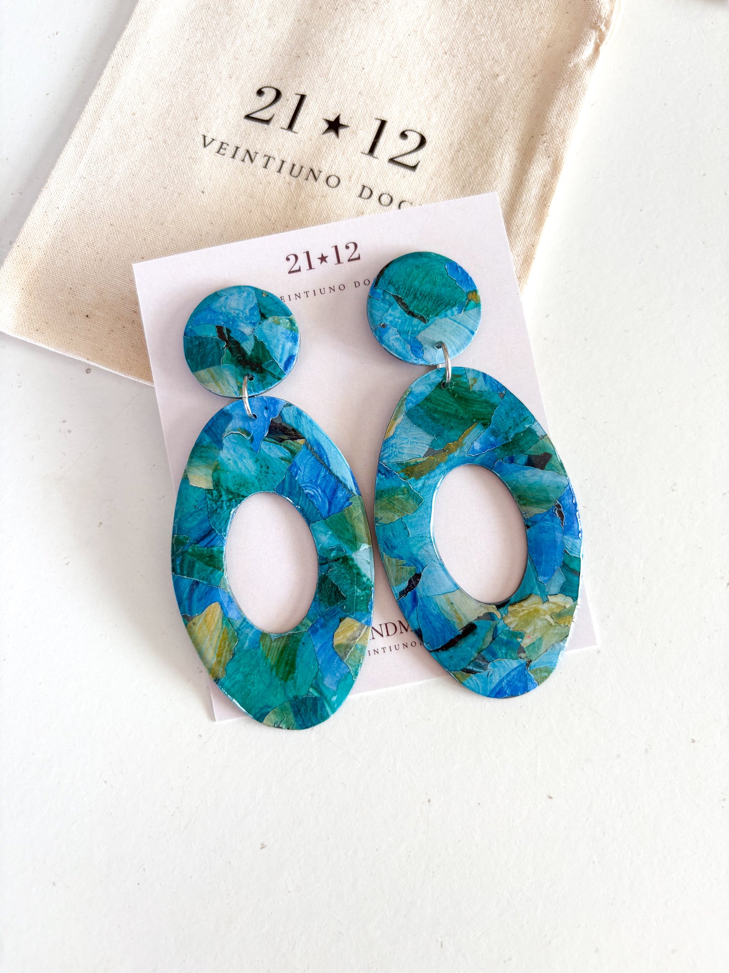 Aros Mere Azul/ Verde