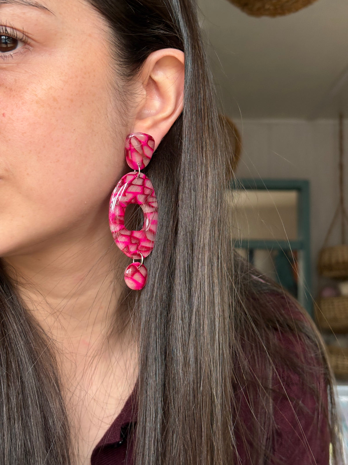 Aros Pula Fucsia