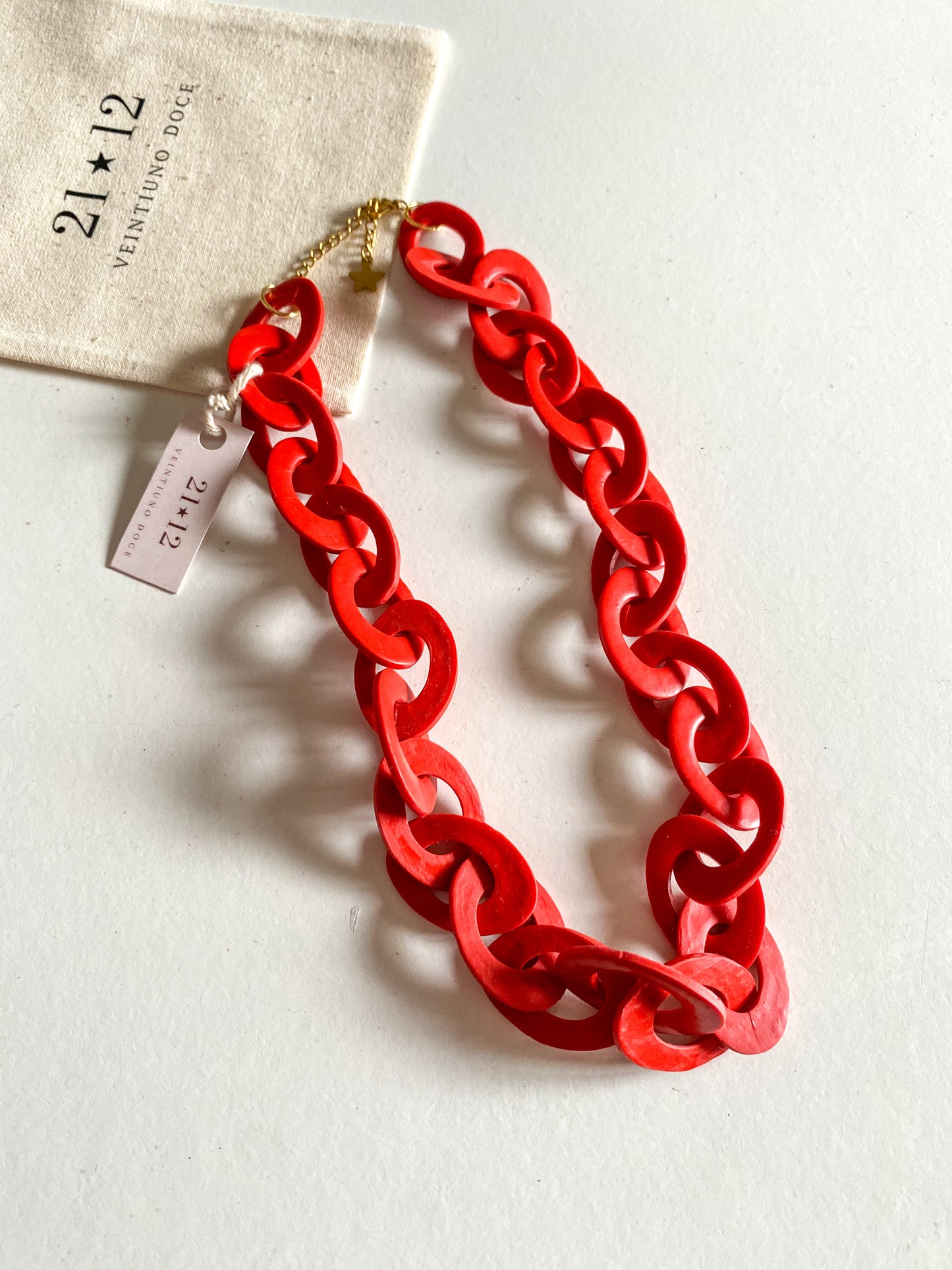 Collar Cadena Rojo