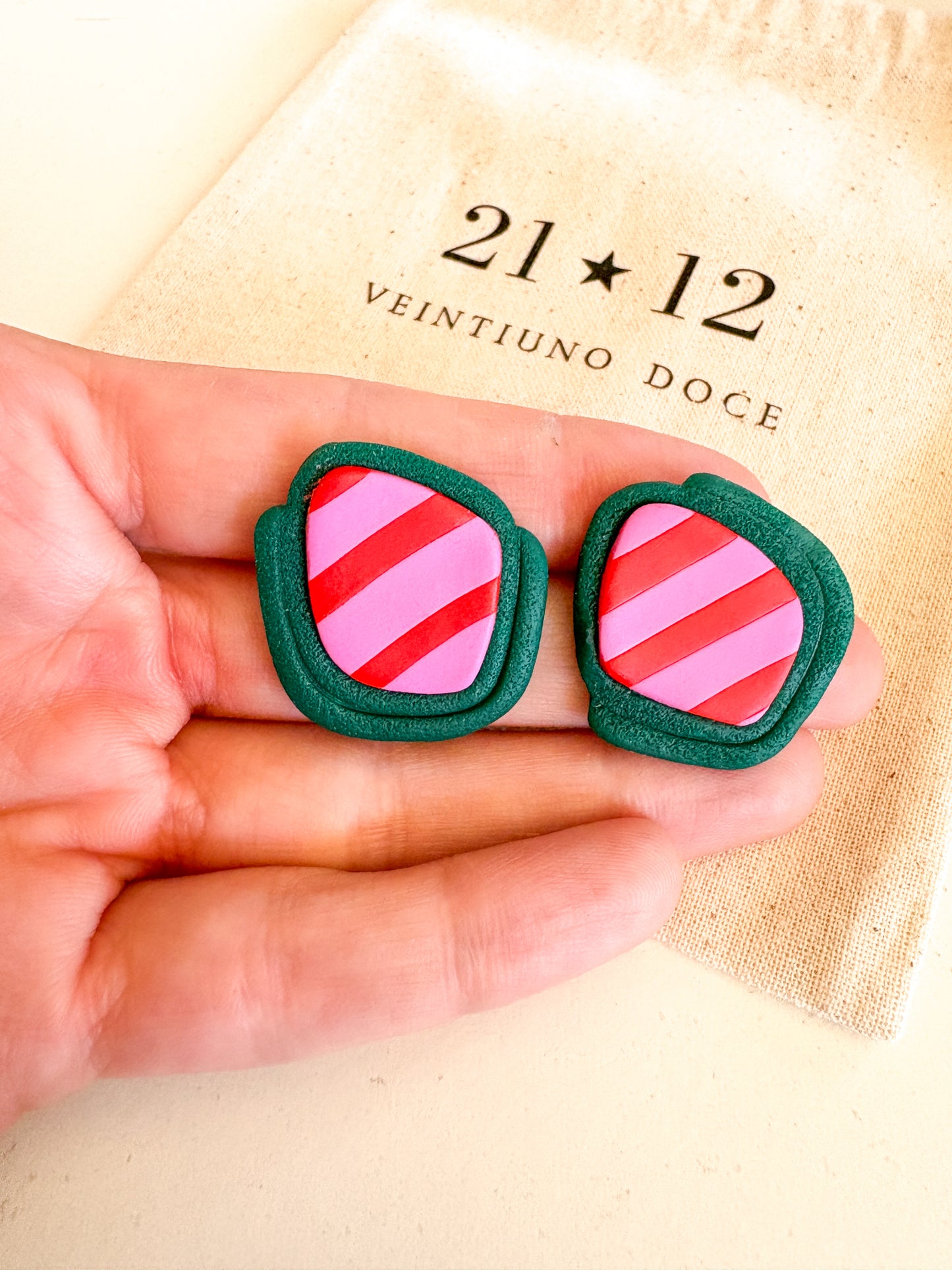 Aros Maida Rayas Verde