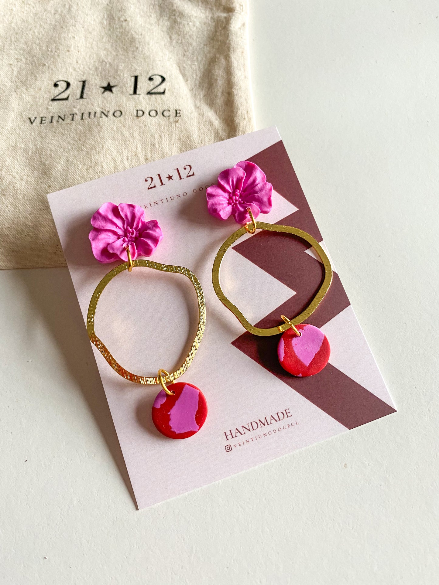 Aros Maca Rosado