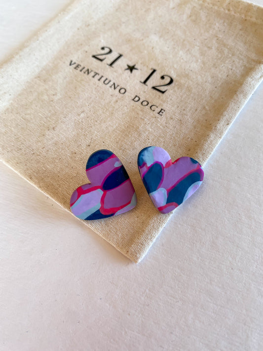 Aros Corazón Colores