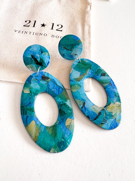 Aros Mere Azul/ Verde