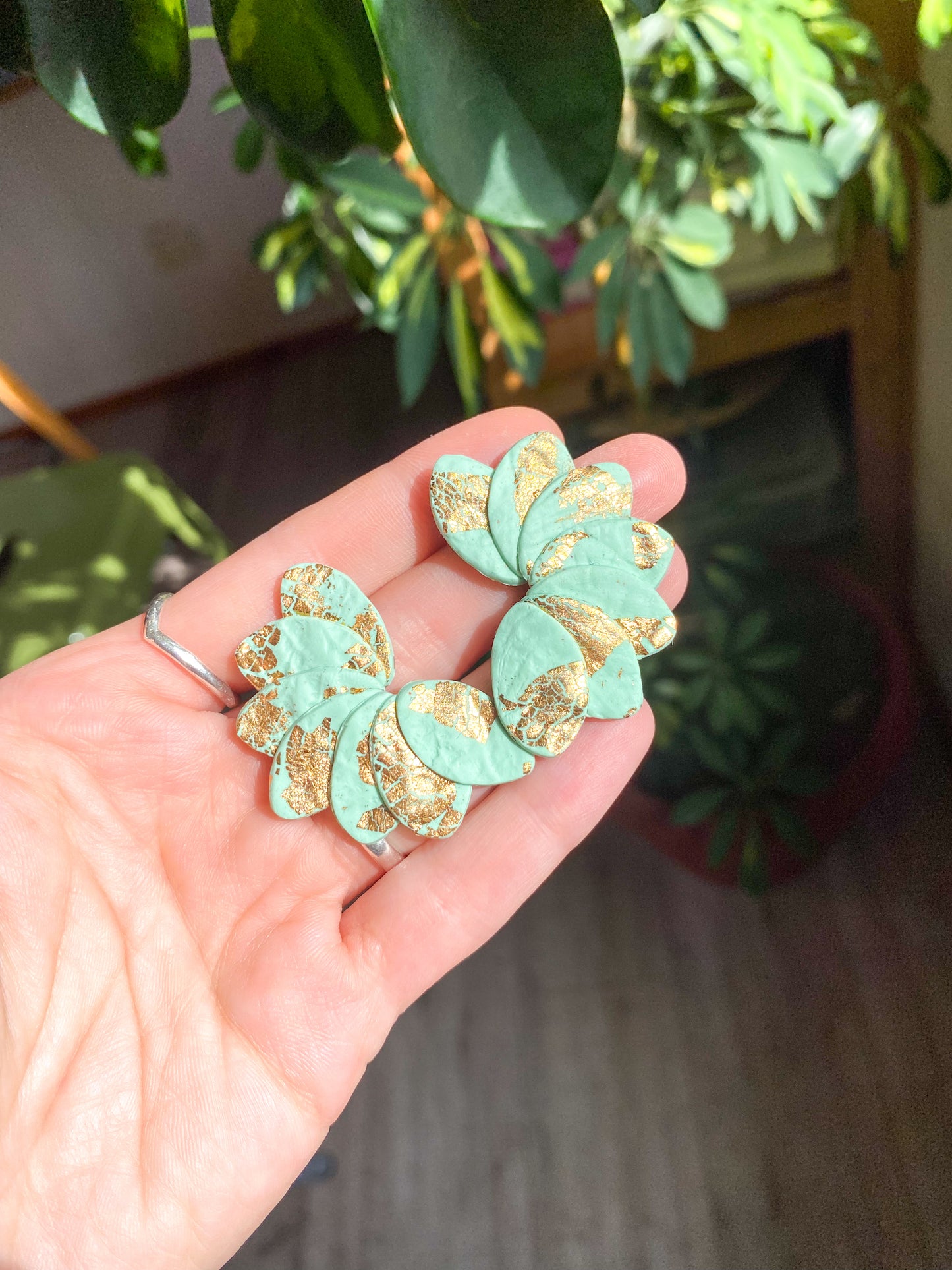 Aros Josefa Turquesa / Dorado