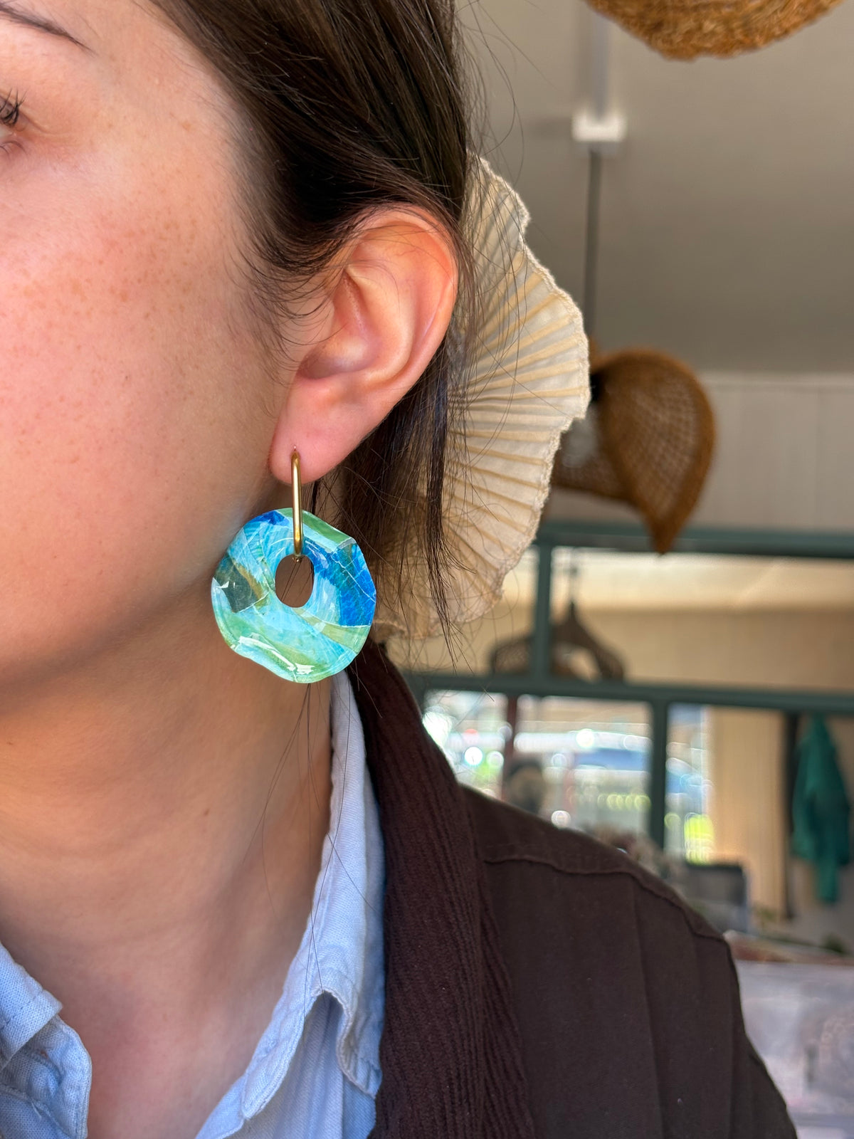 Aros Antonia Argolla Azul