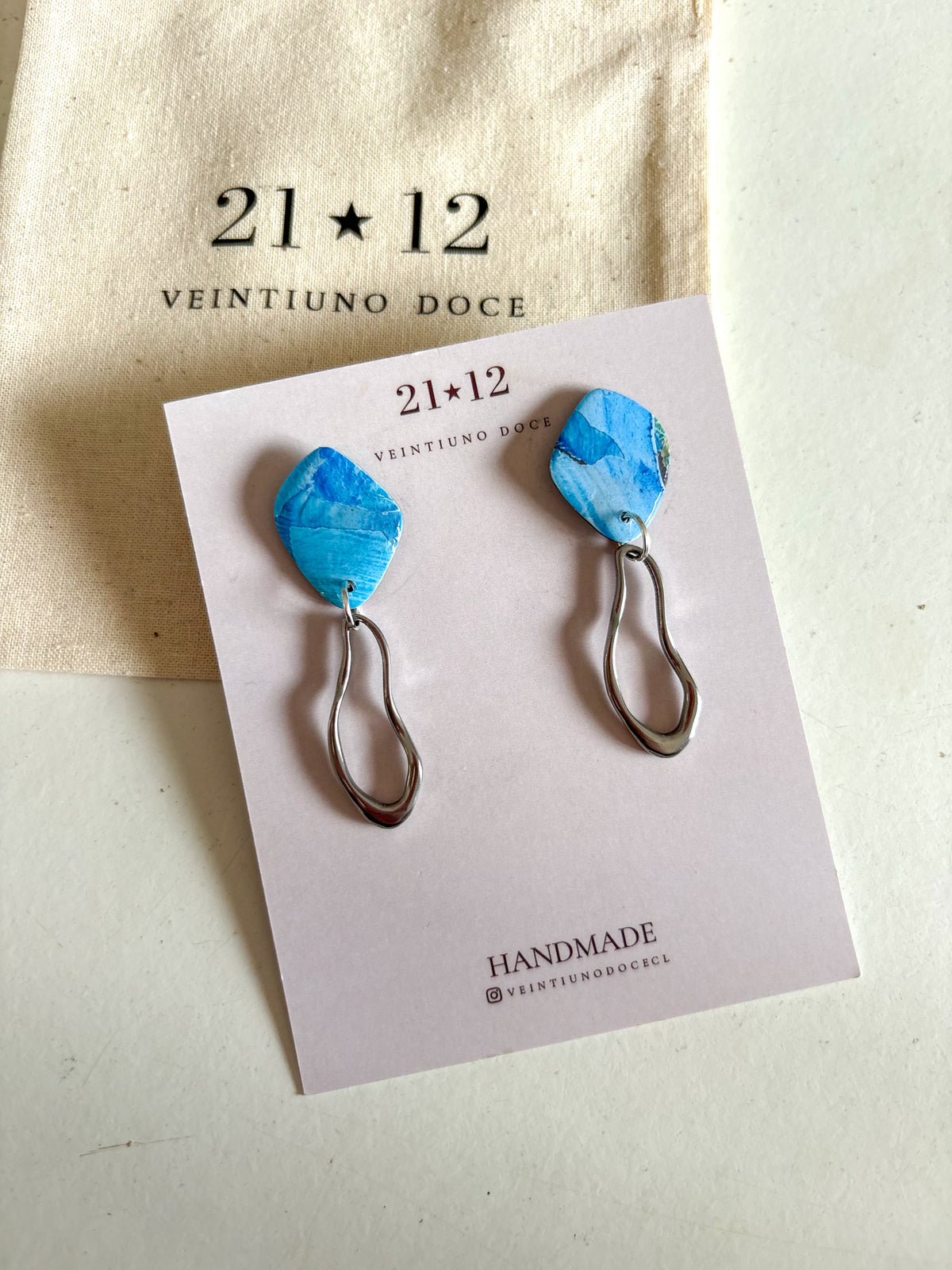 Aros Nin Azul/ Plateado